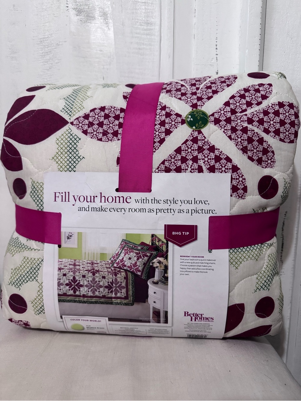 Better Homes And Gardens Holly & Berries Quilt Set